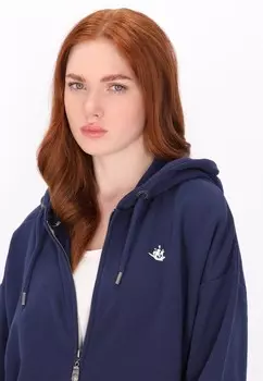 Толстовка на молнии DreiMaster, темно-синий деним