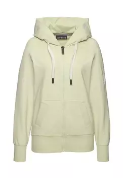 Толстовка на молнии Elbsand, зеленый