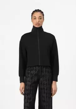 Толстовка на молнии ELONGATED LOGO ZIP UP KARL LAGERFELD, черный