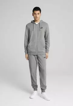 Толстовка на молнии ESS NO. 1 LOGO Puma, серый