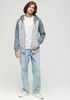 Толстовка на молнии ESSENTIAL BASEBALL Superdry, серый