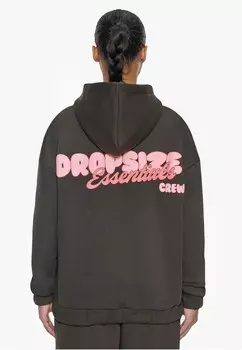 Толстовка на молнии ESSENTIAL CREW ZIP HOODIE Dropsize, пестрый черный
