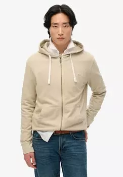 Толстовка на молнии ESSENTIAL Superdry, светло-бежевый