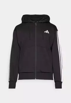 Толстовка на молнии ESSENTIAL THREE STRIPES adidas Sportswear, черный