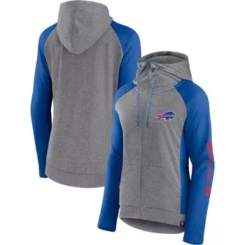 Толстовка на молнии Fanatics Branded Buffalo Bills, серый