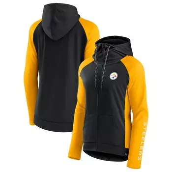 Толстовка на молнии Fanatics Branded Pittsburgh Steelers, черный