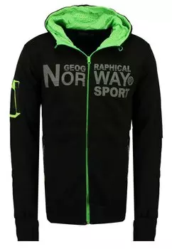 Толстовка на молнии FELINDA Geo Norway, черный