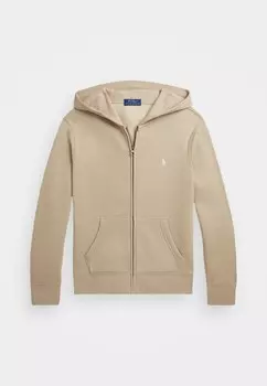 Толстовка на молнии FLEECE FULL-ZIP HOODIE Ralph Lauren, бежевый