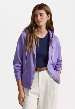Толстовка на молнии FLEECE FULL ZIP HOODIE Polo Ralph Lauren, сиреневый
