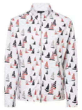 Толстовка на молнии Franco Callegari, камень/светло-серый