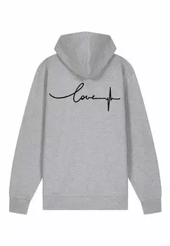 Толстовка на молнии FREQUENCY BACK EMBROIDERY Mira Paris, серый