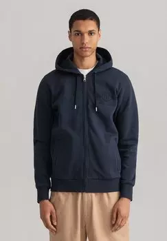 Толстовка на молнии GANT, синий