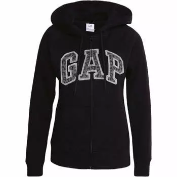 Толстовка на молнии GAP, черный