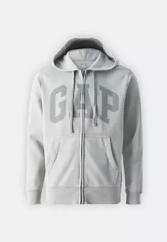 Толстовка на молнии GAP, серый