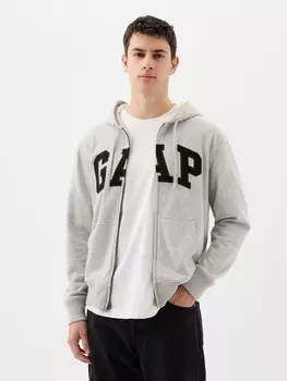 Толстовка на молнии Gap, серый