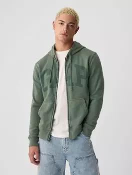 Толстовка на молнии Gap, зеленый