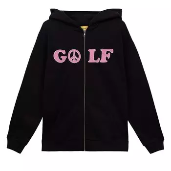 Толстовка на молнии GOLF WANG Peace, цвет Черный