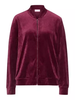 Толстовка на молнии Hanro Favourites, бордо