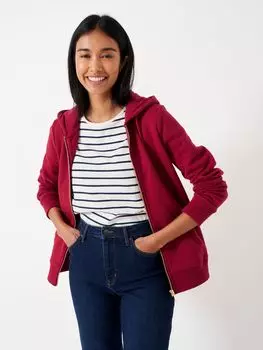 Толстовка на молнии Heritage Crew Clothing, ярко-красный