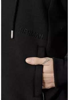 Толстовка на молнии HERMAN&CO, черный