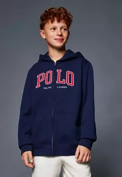 Толстовка на молнии HOOD Ralph Lauren, темно-синий