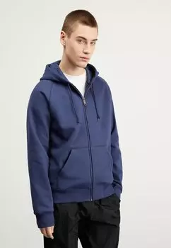 Толстовка на молнии Hooded Chase Jacket Carhartt WIP, цвет blue/gold