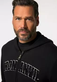 Толстовка на молнии HOODIE IRON ANVIL FITNESS JP1880, черный