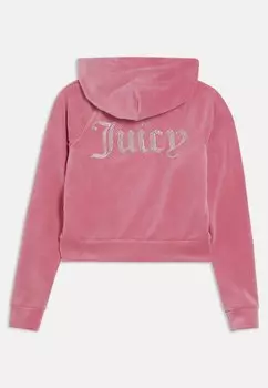 Толстовка на молнии Hoodie Juicy Couture, розовый лимонад