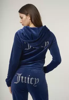 Толстовка на молнии HOODIE Juicy Couture, светло-голубой