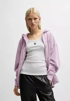 Толстовка на молнии HUGO, фиолетовый