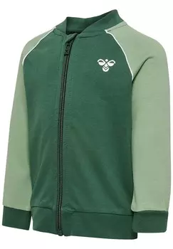 Толстовка на молнии Hummel, темно-зеленый