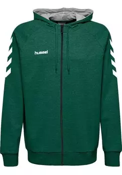 Толстовка на молнии Hummel, зеленый