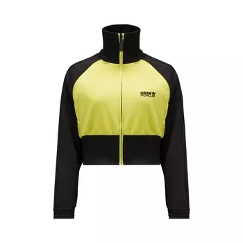 Толстовка на молнии из ацетата Moncler x Adidas, цвет Черный/Желтый