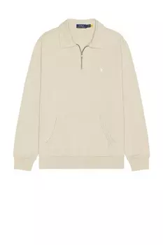 Толстовка на молнии из футера Loopback Polo Ralph Lauren, stonewear grey
