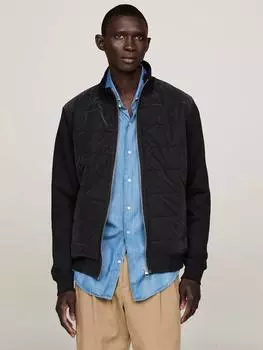 Толстовка на молнии из хлопчатобумажной смеси Tommy Hilfiger, черный