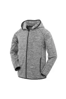 Толстовка на молнии из микрофлиса для фитнеса Spiro, серый
