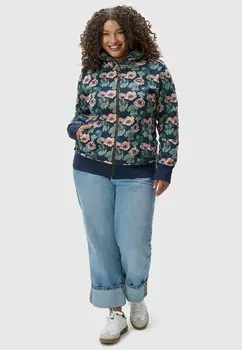 Толстовка на молнии IZOLDA PLUS Ragwear, темно-синий