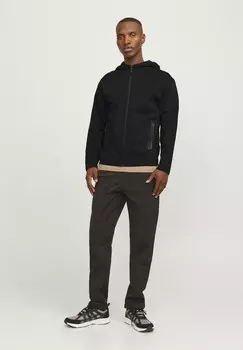 Толстовка на молнии JCOFUSION HOOD NOOS Jack & Jones, черный