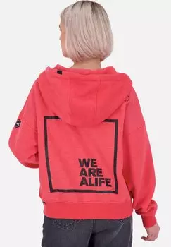 Толстовка на молнии JESSEAK A alife & kickin, фуксия пестрая