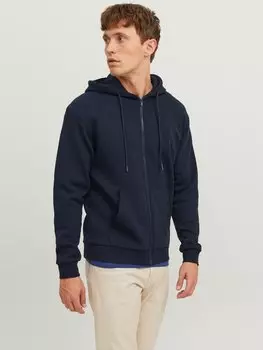 Толстовка на молнии JJEBRADLEY Jack & Jones, темно-синий пиджак