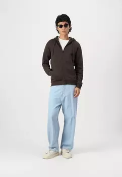 Толстовка на молнии JJEBRADLEY ZIP HOOD Jack & Jones, темно-коричневый