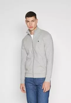 Толстовка на молнии JJEPAULOS ZIP Jack & Jones, светло-серый меланж