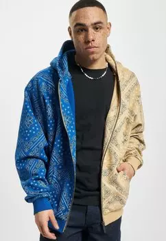 Толстовка на молнии Karl Kani CHEST SIGNATURE PAISLEY BLOCK, цвет Sand Blue White