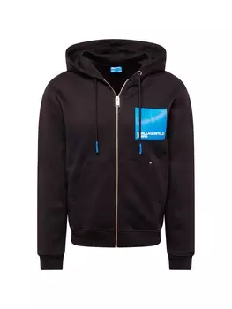 Толстовка на молнии KARL LAGERFELD JEANS, черный