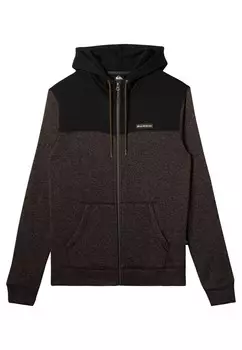 Толстовка на молнии KELLER BLOCK Quiksilver, коричневый