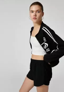 Толстовка на молнии Koton, черный