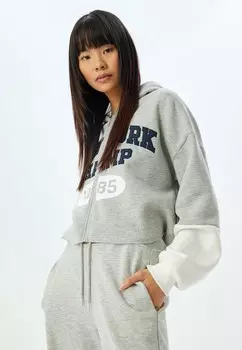 Толстовка на молнии Koton, серый