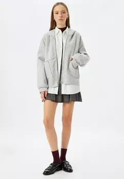 Толстовка на молнии Koton, серый