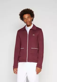 Толстовка на молнии Lacoste, бордовый