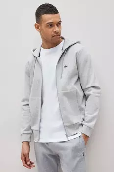 Толстовка на молнии Lacoste, серый